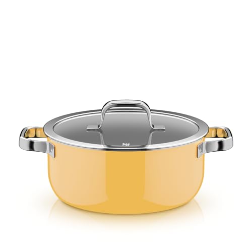 wmf-fusiontec-mineral-pro-bratentopf-24-cm-mit-glasdeckel-mango-yellow-kratzfest image 7