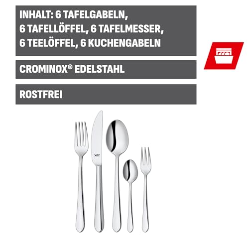 silit-midi-besteck-set-30-teilig-f-r-6-personen-monobloc-messer-crominox-edelsta image 4