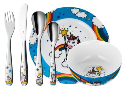 wmf-einhorn-kinder-geschirrset-6-teilig-kindergeschirr-mit-kinderbesteck-aus-cro image 7