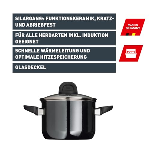 silit-modesto-line-fleischtopf-16-cm-mit-glasdeckel-2-l-silargan-funktionskerami image 6