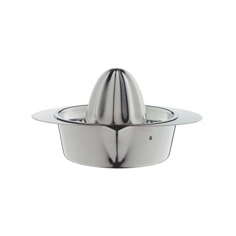 wmf-gourmet-zitronenpresse-13-cm-manuelle-zitruspresse-mit-ausgie-er-und-sieb-cr image 1