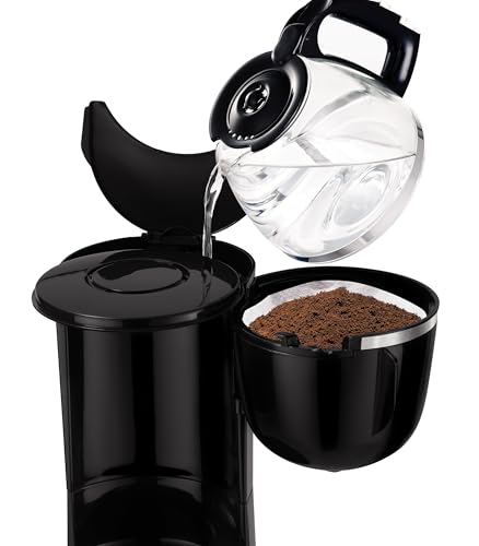 tefal-cm3408-glas-kaffeemaschine-mini-6-tassen-600-w-tropf-stopp-edelstahl-schwa image 8