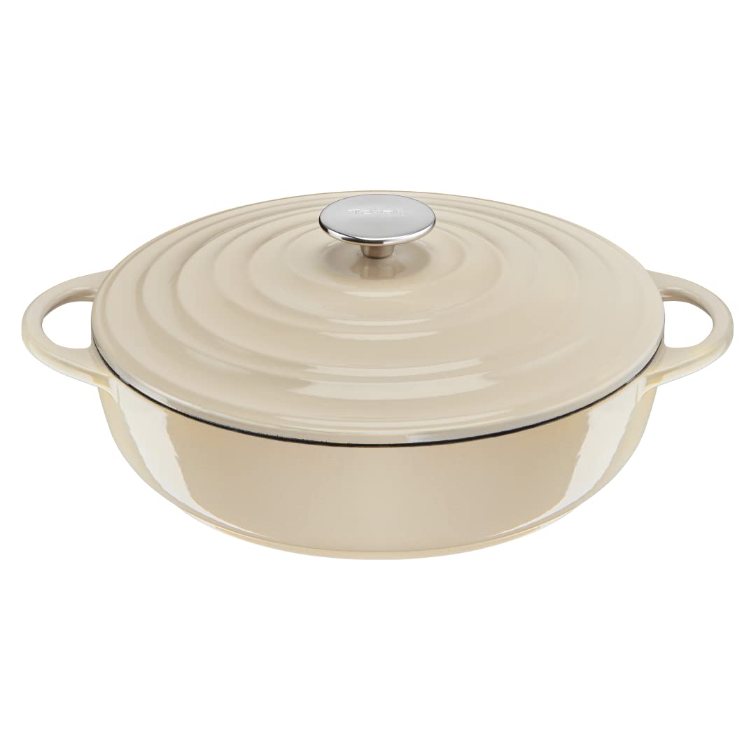 tefal-lov-servierpfanne-28-cm-aus-97-wiedergewonnenem-gusseisen-emaille-beschich image 1