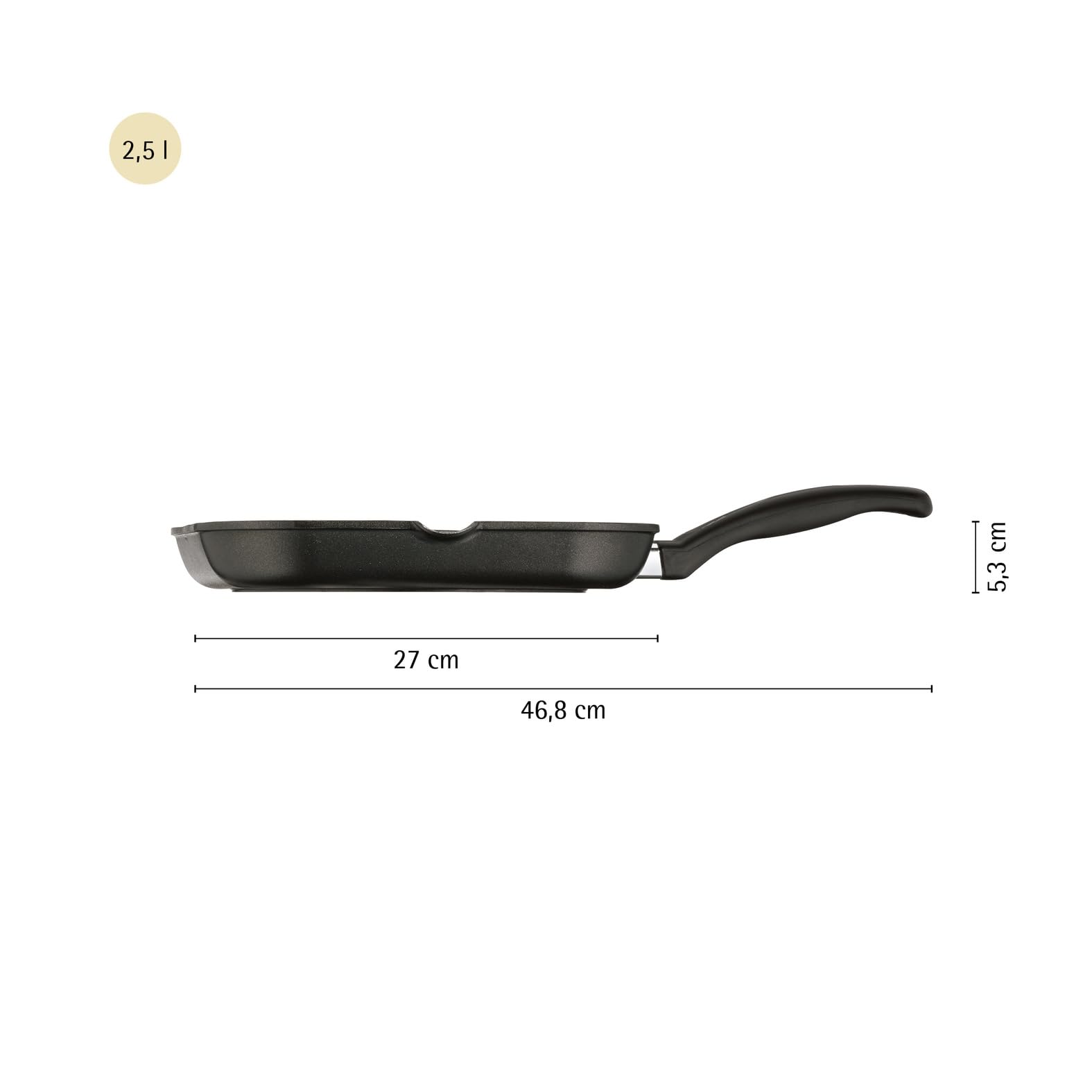 wmf-grillpfanne-27-x-27-cm-mit-ausguss-gerillte-steakpfanne-aus-aluminium-mit-du image 3