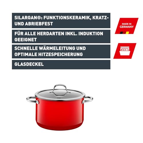 silit-passion-red-kochtopf-24-cm-mit-glasdeckel-nudeltopf-bratentopf-4-4-l-silar image 6