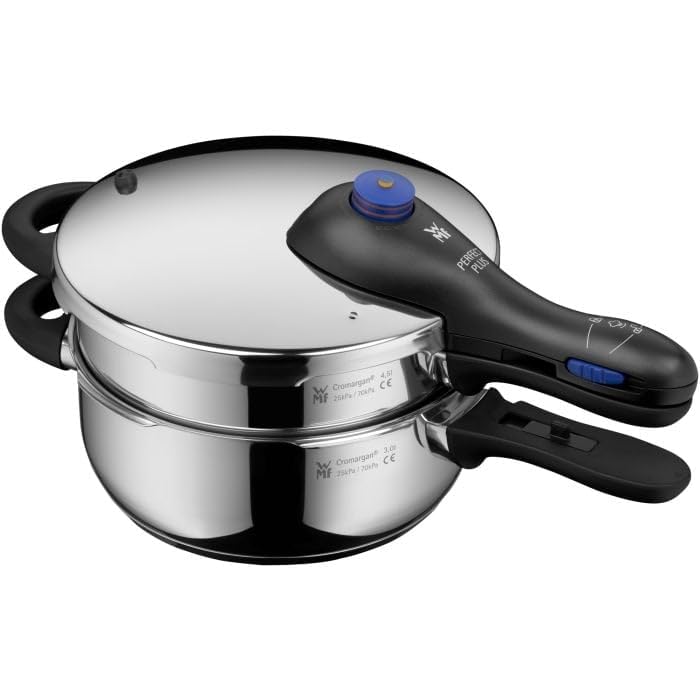 wmf-perfect-plus-one-pot-schnellkochtopf-set-2-teilig-4-5-l-3-l-mit-dampfgareins image 2