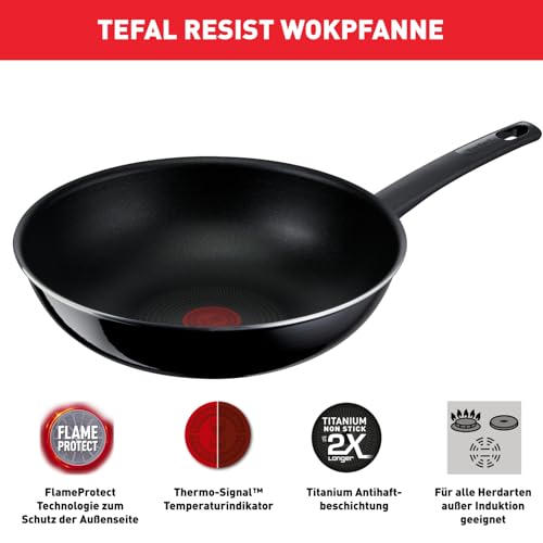 tefal-resist-wokpfanne-28-cm-d52619-titanium-antihaftversiegelung-thermo-signal- image 7