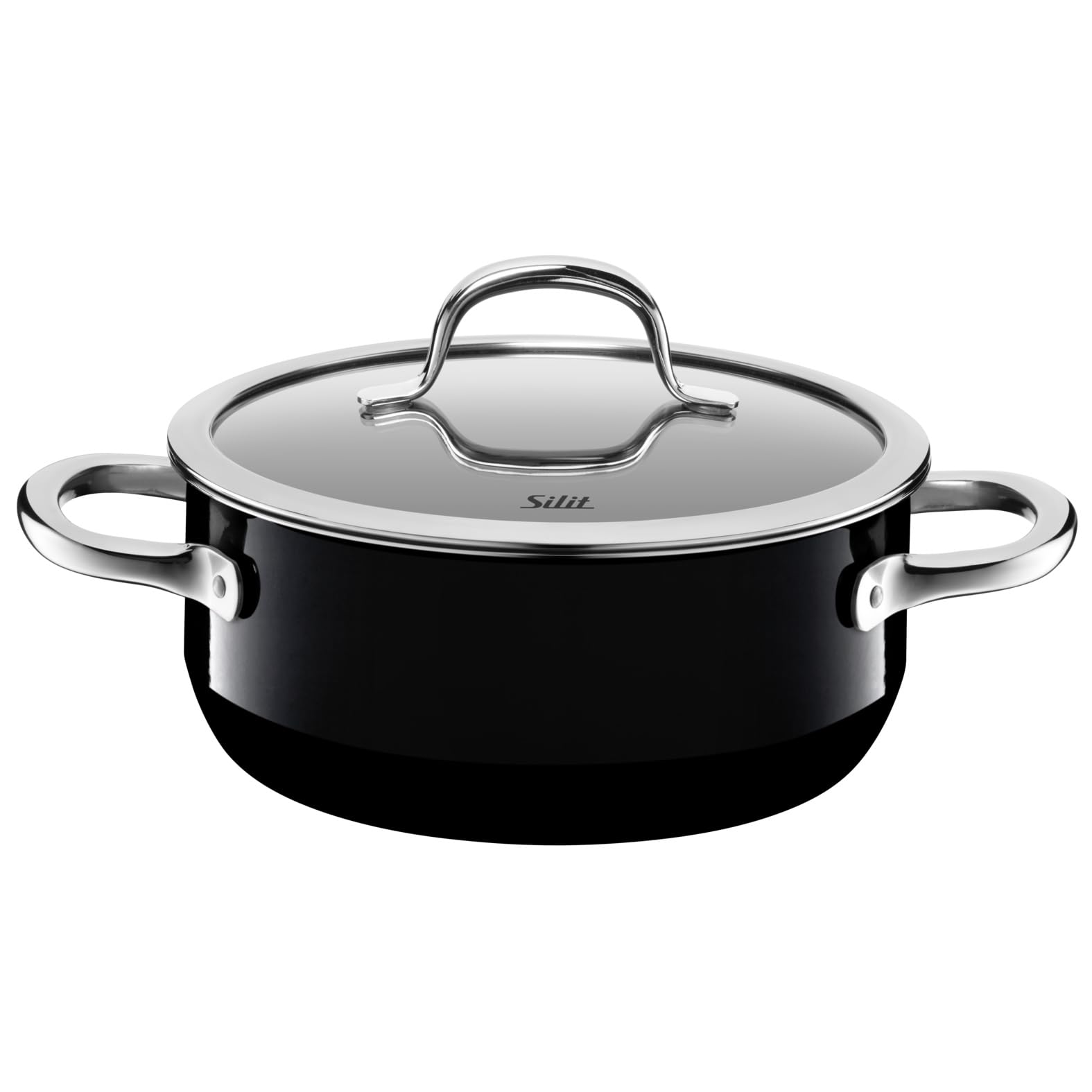 silit-passion-black-kochtopf-20-cm-mit-glasdeckel-bratentopf-induktion-2-4-l-sil image 1