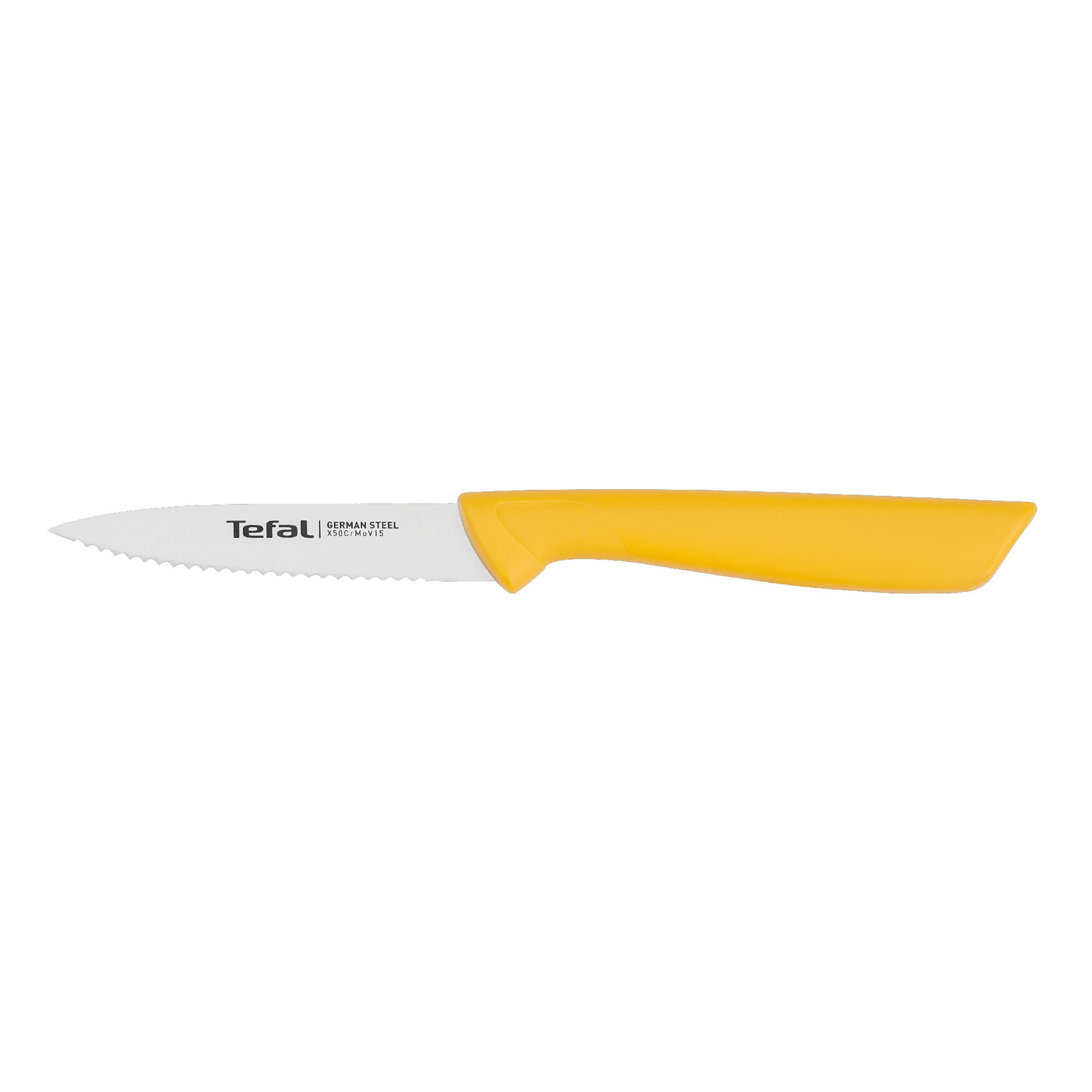 tefal-colorfood-k27321-sch-lmesser-8-cm-gezahnt-deutscher-edelstahl-gelb image 1