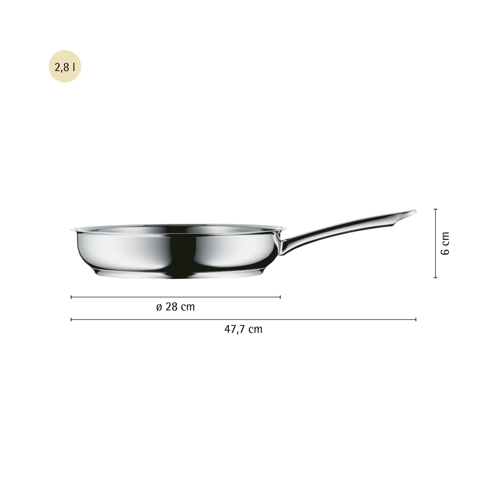 wmf-profi-bratpfanne-28-cm-cromargan-edelstahl-unbeschichtet-induktion-backofenf image 5