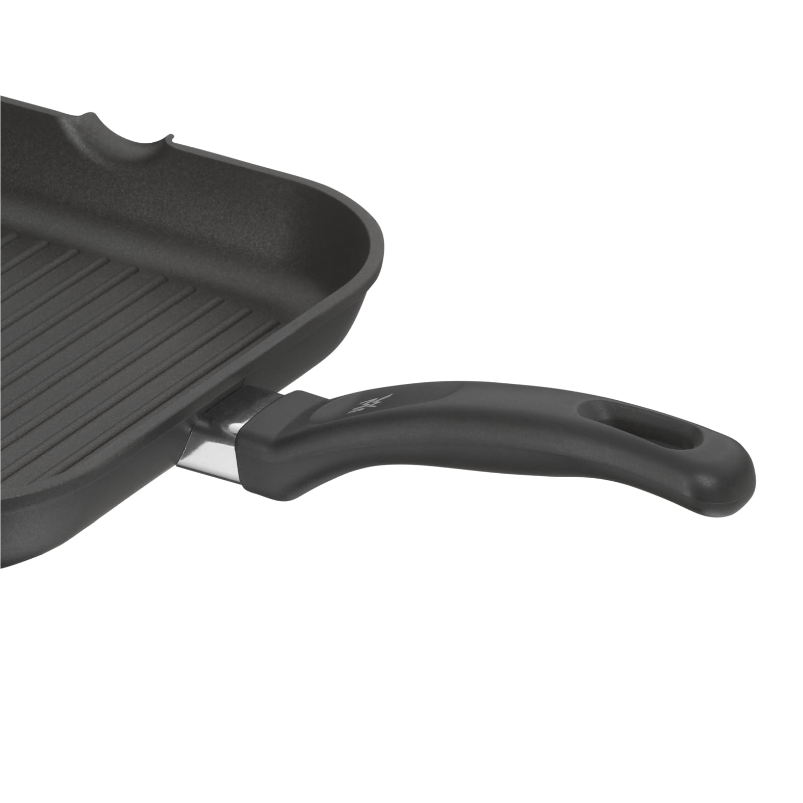 wmf-grillpfanne-27-x-27-cm-mit-ausguss-gerillte-steakpfanne-aus-aluminium-mit-du image 7