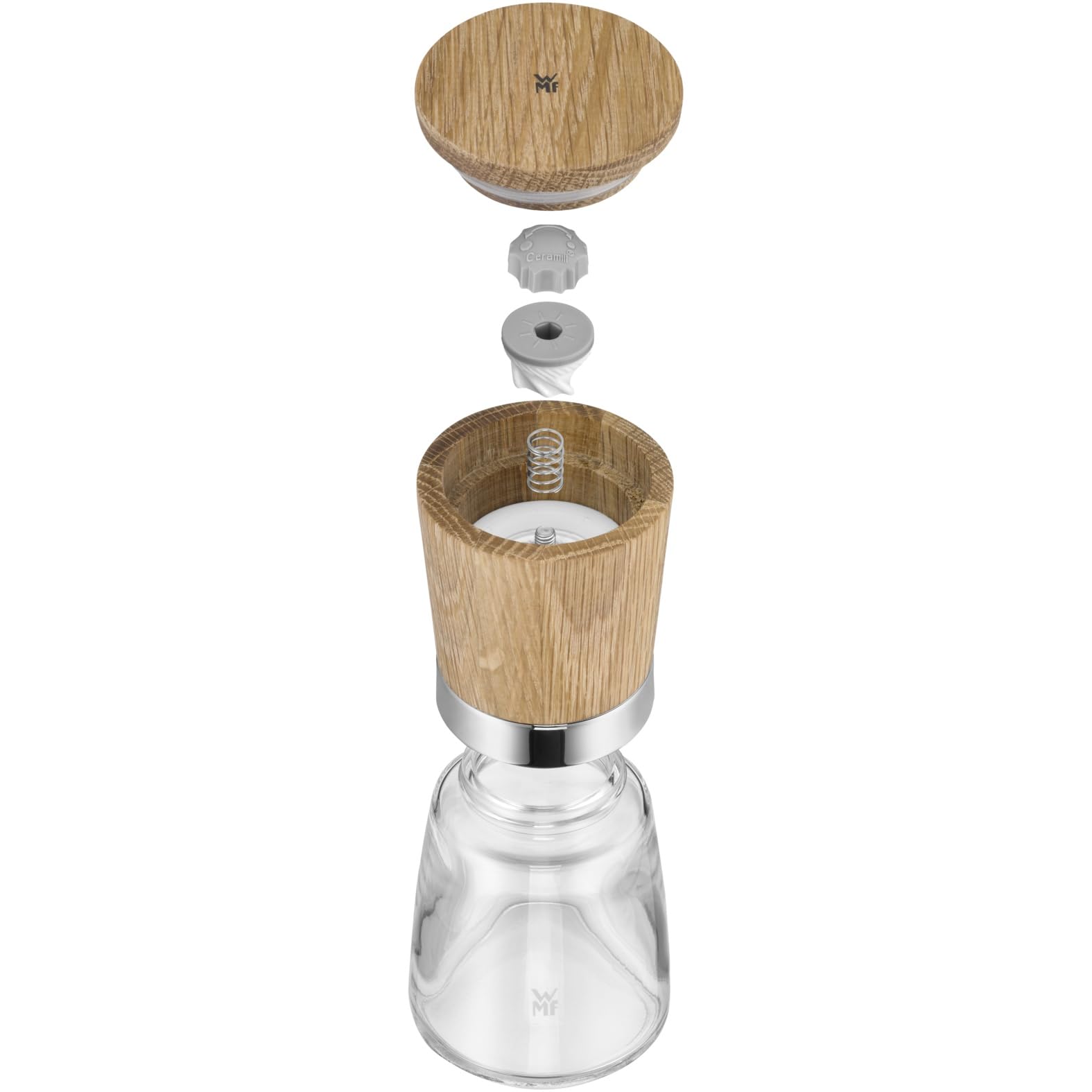 wmf-ceramill-nature-salz-und-pfefferm-hlenset-2-teilig-eichenholz-mit-glasbeh-lt image 8