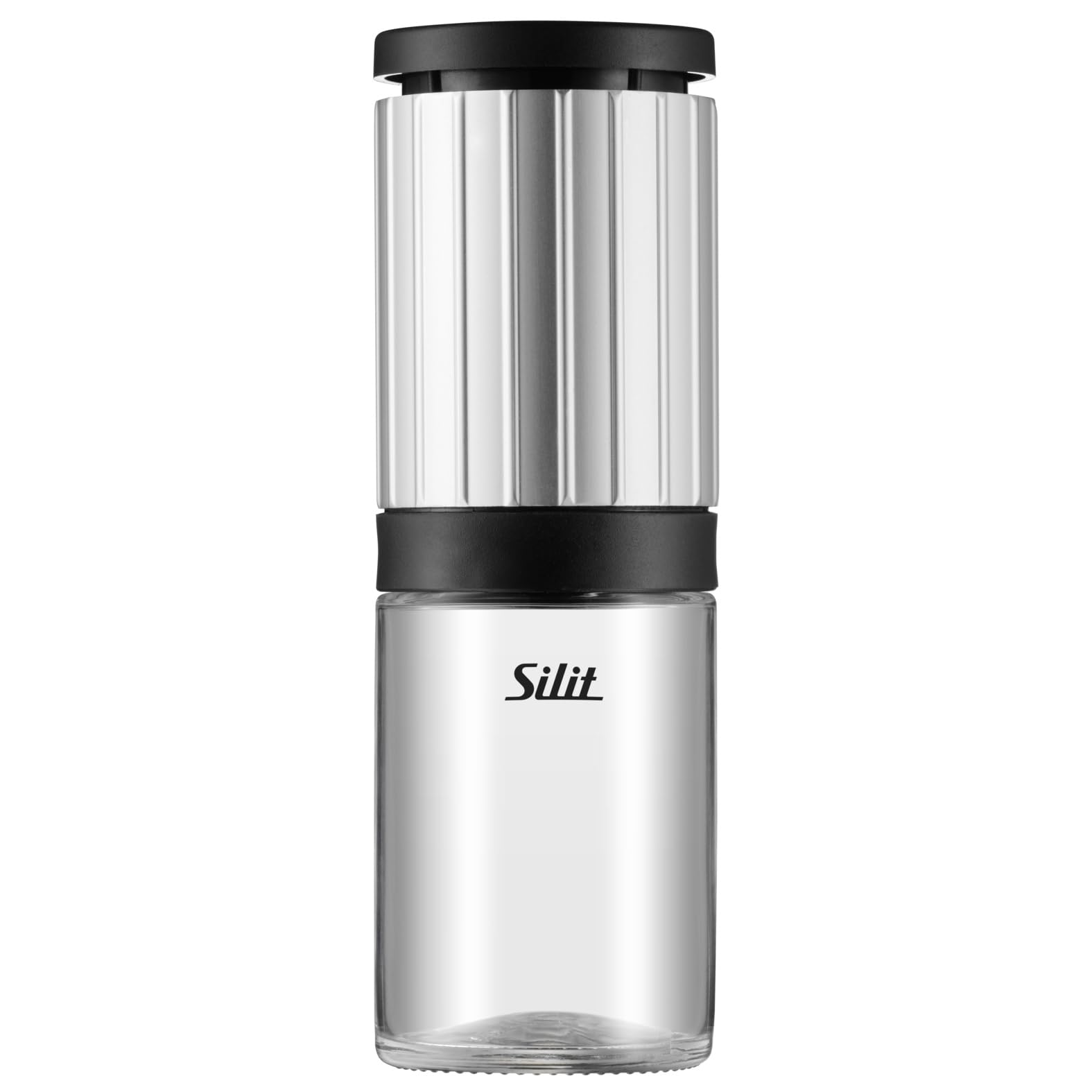 silit-piccante-salz-und-pfefferm-hle-14-cm-edelstahl-glas-mit-keramikmahlwerk-st image 1