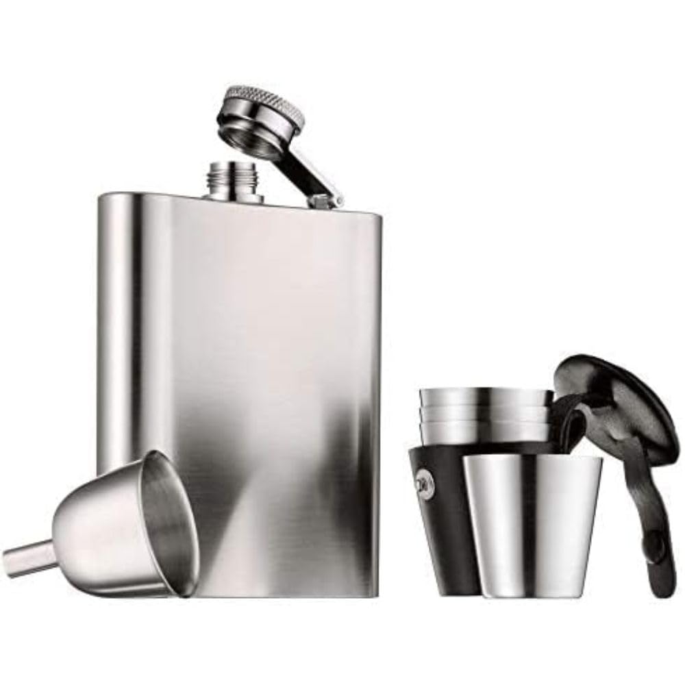 wmf-manhattan-flachmann-set-6-teilig-200-ml-flachmann-mit-trichter-4-schnapsgl-s image 1
