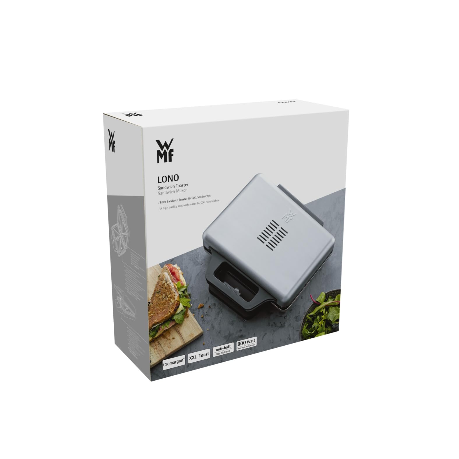wmf-lono-sandwich-maker-sandwichtoaster-f-r-2-standard-oder-xxl-toasts-mit-2-stu image 8
