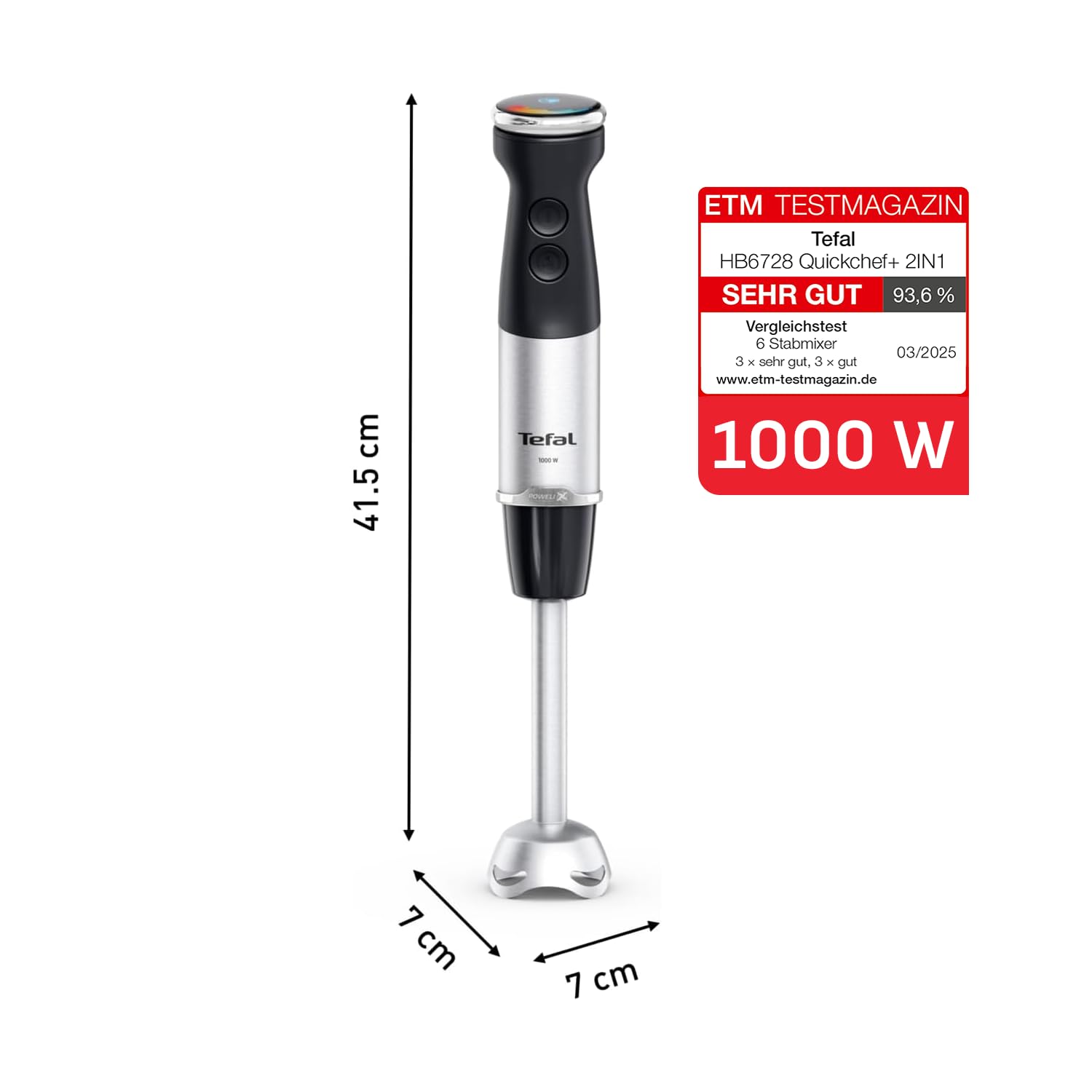 tefal-quickchef-hb672830-2-in-1-stabmixer-und-zerkleinerer-1000-w-powelix-messer image 4