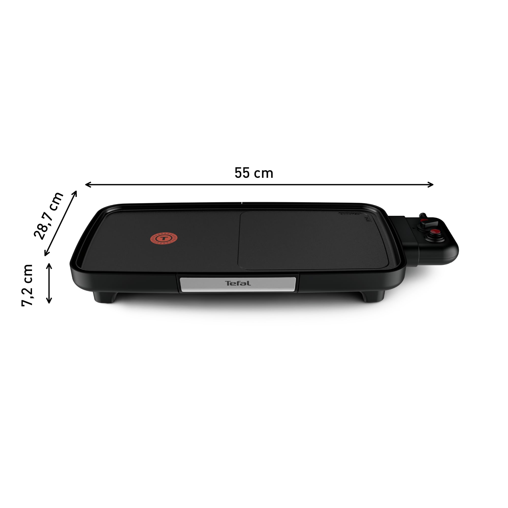 tefal-bbq-booster-tischgrill-cb6418-2200-watt-power-boost-zone-thermo-spot-antih image 8