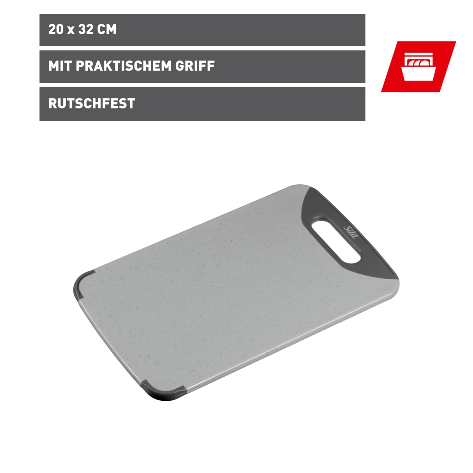 silit-schneidebrett-32-x-20-cm-rechteckig-klingenschonender-kunststoff-praktisch image 2