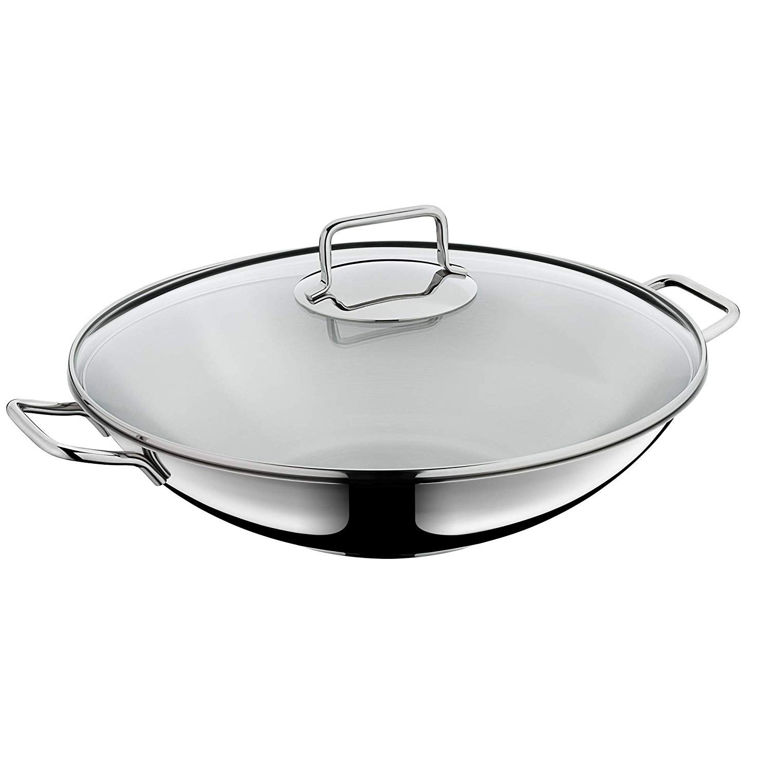 wmf-macao-wok-induktion-2-teilig-wokpfanne-36-cm-mit-glasdeckel-cromargan-edelst image 1