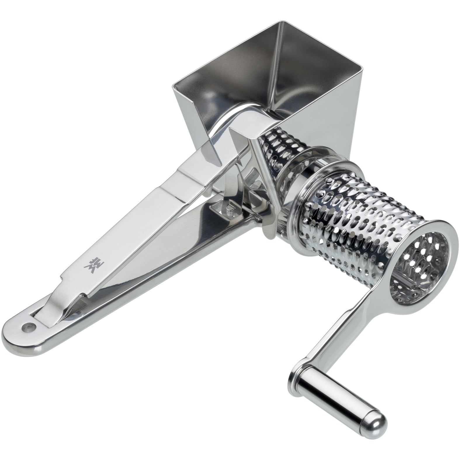 wmf-gourmet-parmesanreibe-mit-kurbel-18-cm-k-sereibe-parmesanm-hle-aus-edelstahl image 3