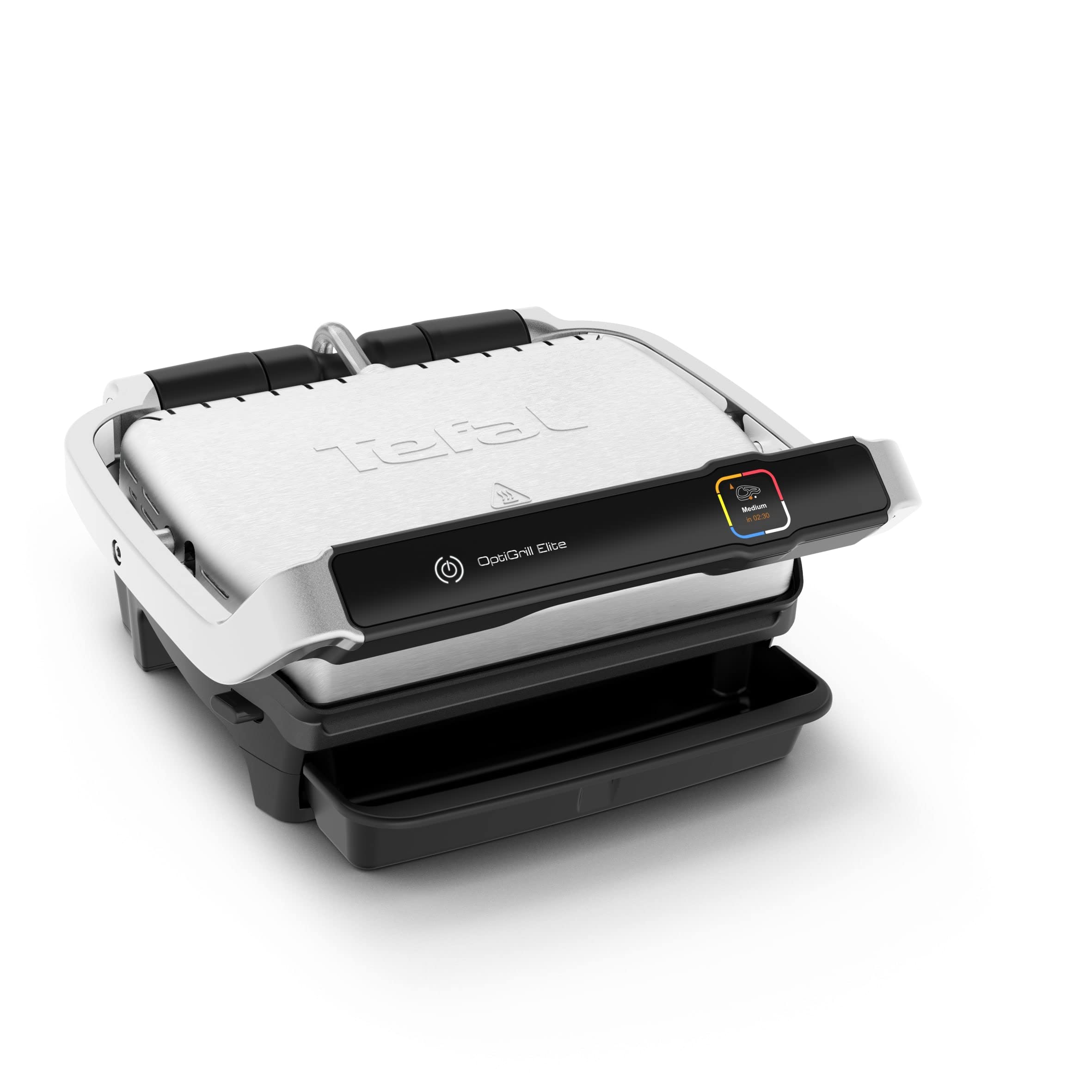 tefal-gc750d-optigrill-elite-kontaktgrill-edelstahl-schwarz-30x20-cm-12-automati image 1