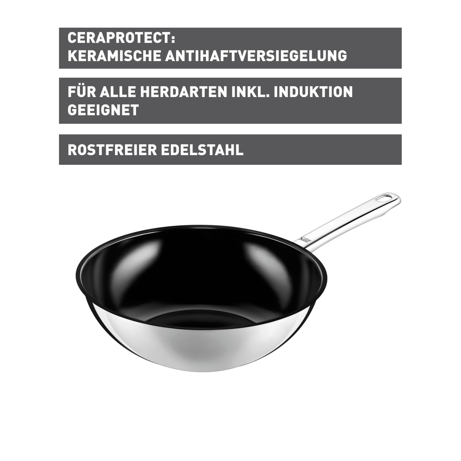 silit-wuhan-wokpfanne-28-cm-induktion-edelstahl-18-10-mit-ceraprotect-keramik-an image 2