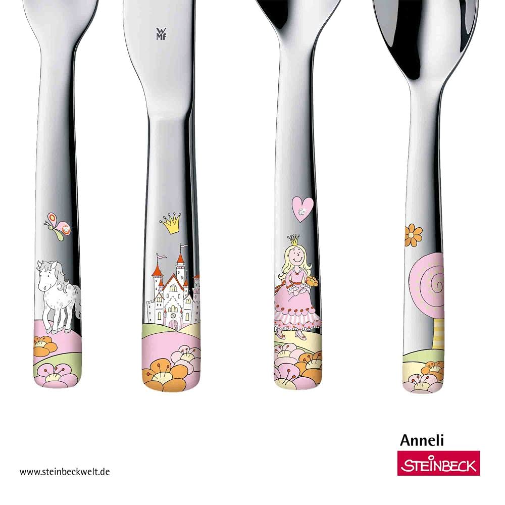 wmf-prinzessin-anneli-kinderbesteck-set-4-teilig-edelstahl-f-r-kinder-ab-3-jahre image 3