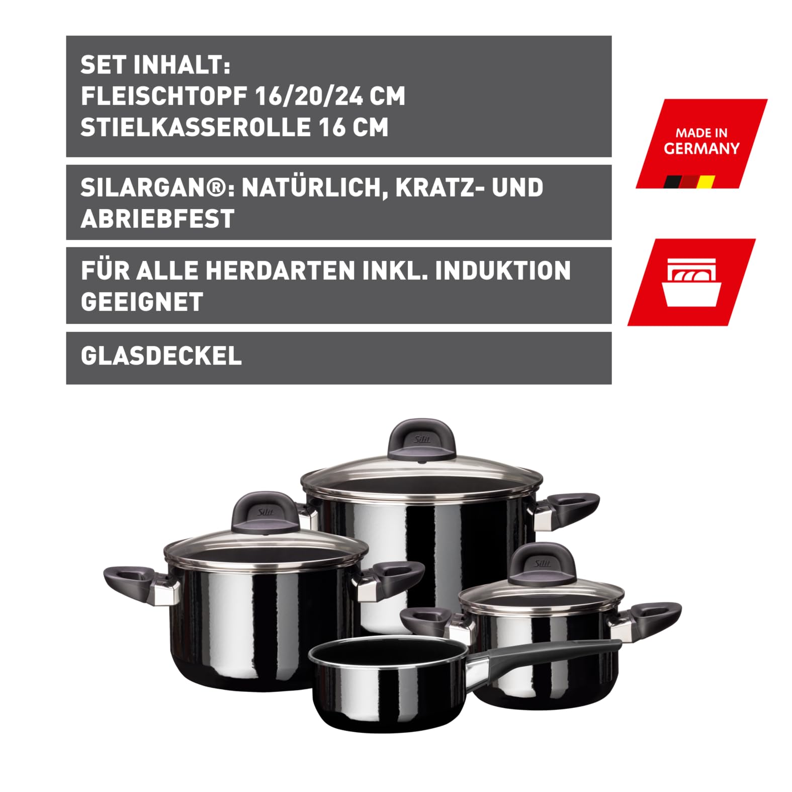 silit-modesto-topfset-induktion-4-teilig-mit-glasdeckel-silargan-funktionskerami image 2
