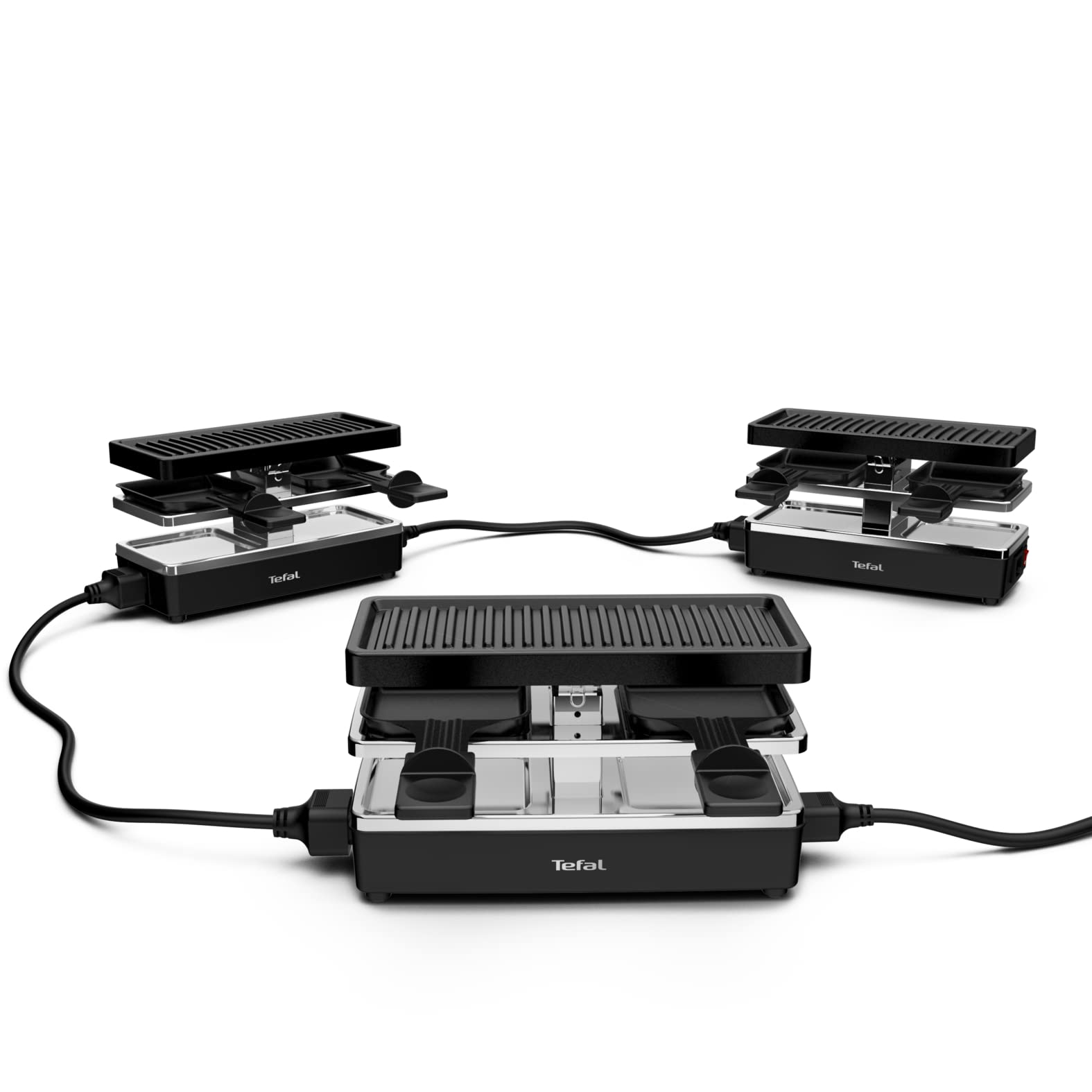 tefal-plug-share-re2308-raclette-f-r-2-personen-400w-2-pf-nnchen-grillplatte-erw image 2