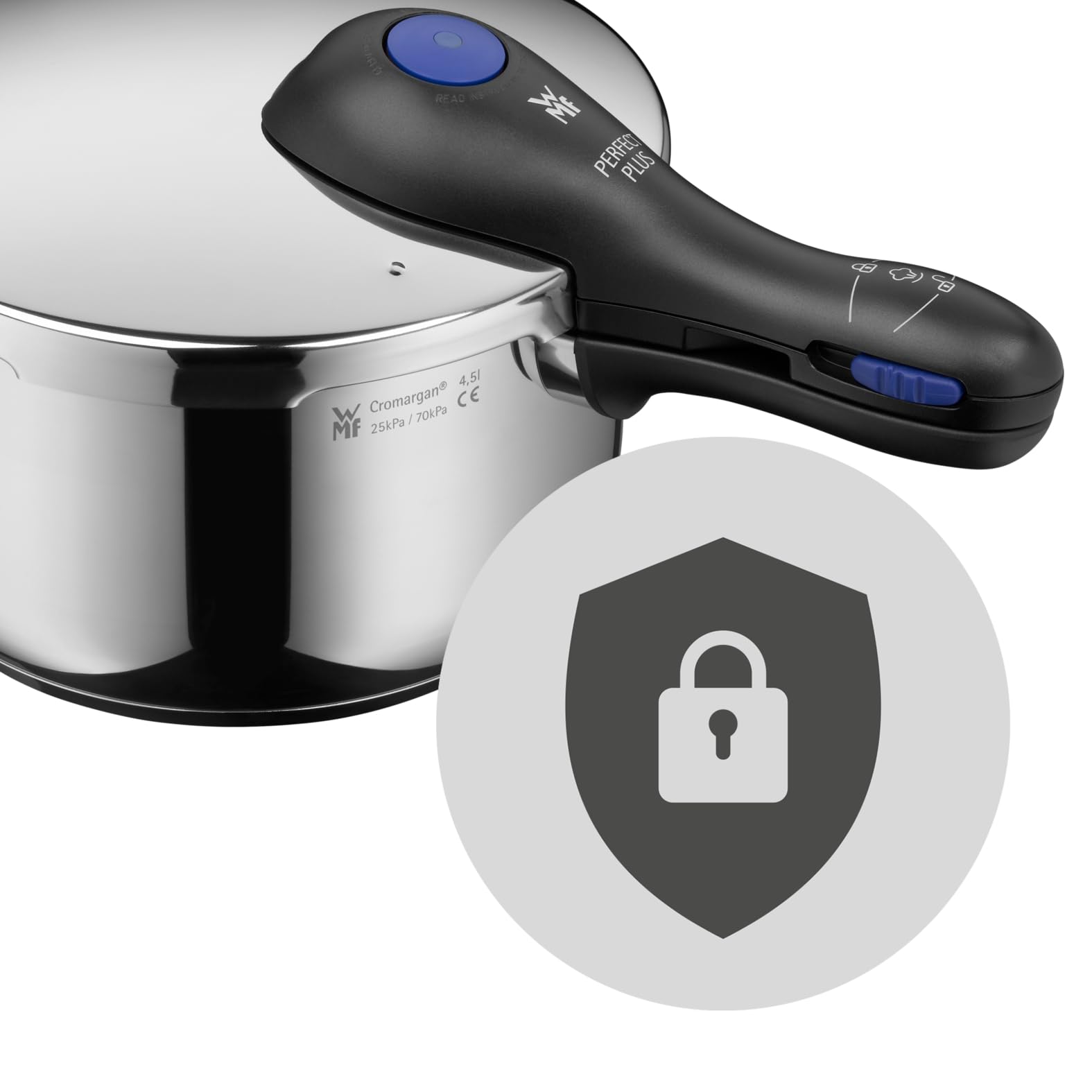 wmf-perfect-one-pot-schnellkochtopf-6-5-l-mit-dampfgareinsatz-induktion-cromarga image 3