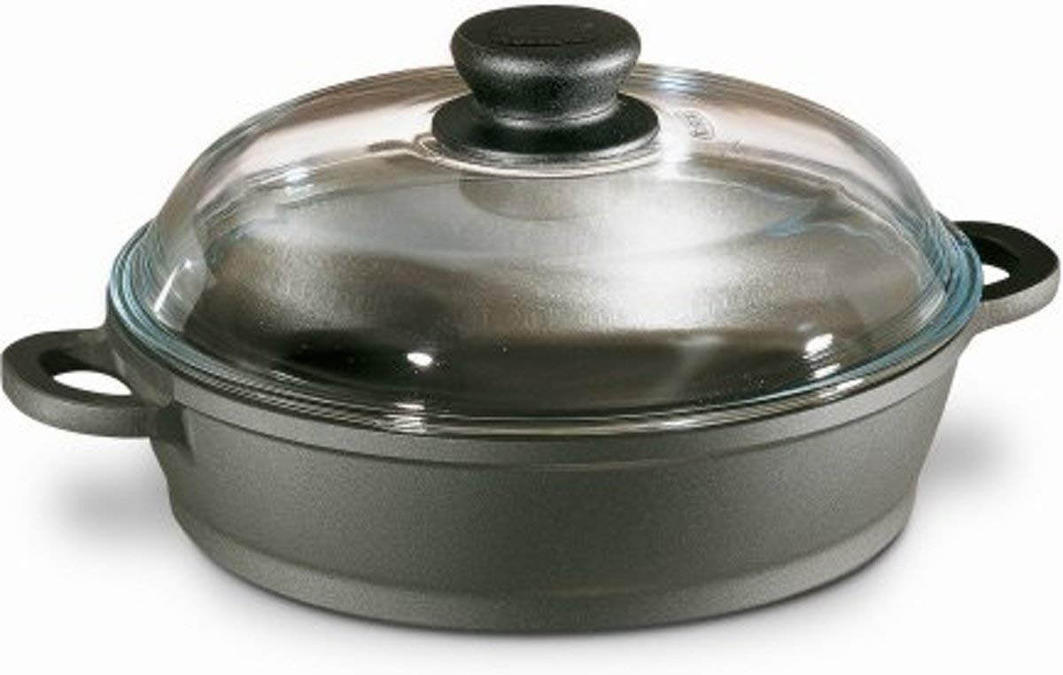 berndes-schmorkasserolle-bonanza-28-cm-servierpfanne-mit-glasdeckel-3-lagige-ant image 1