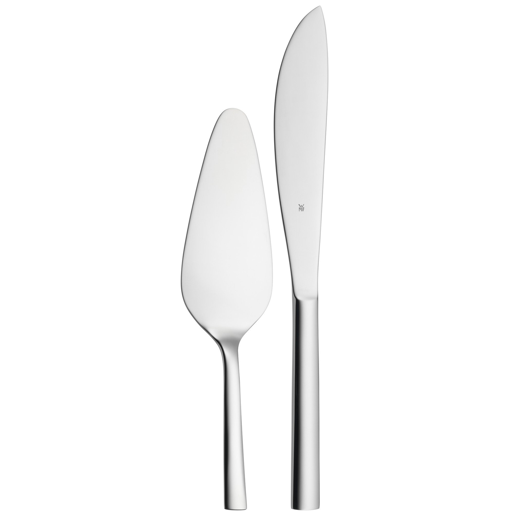 wmf-nuova-kuchenbesteck-set-2-teilig-tortenmesser-28-cm-und-tortenheber-23-cm-cr image 1