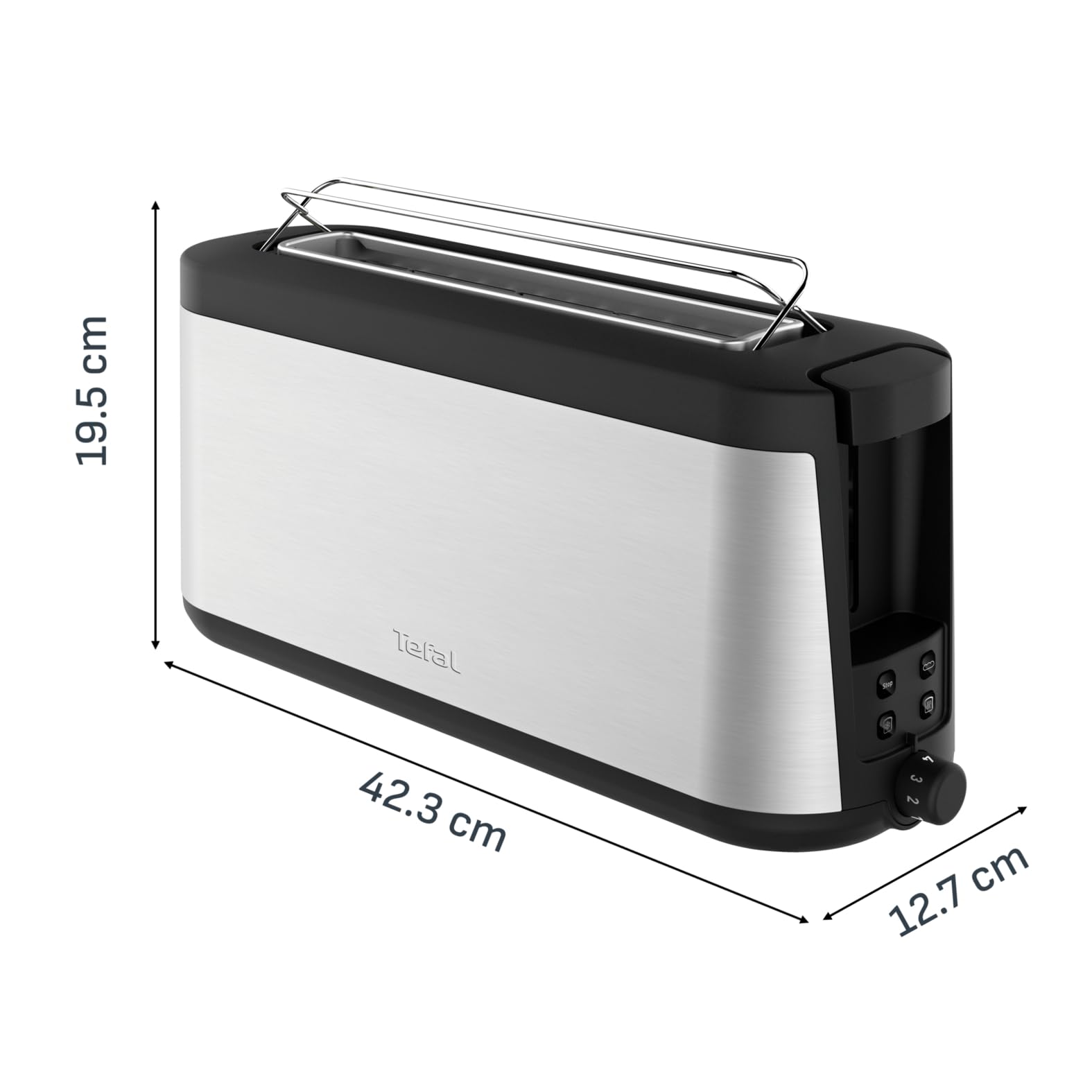 tefal-element-tl430811-langschlitz-toaster-edelstahl-schwarz-mit-integriertem-br image 8