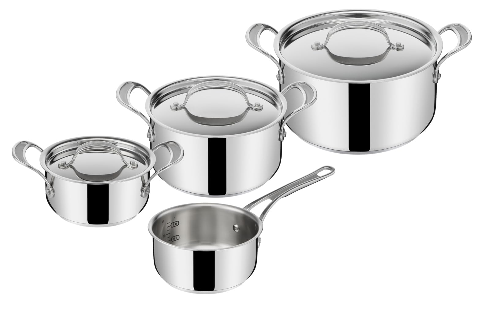 tefal-jamie-oliver-cook-s-classics-topfset-7-teilig-edelstahl-induktions-set-e30 image 1