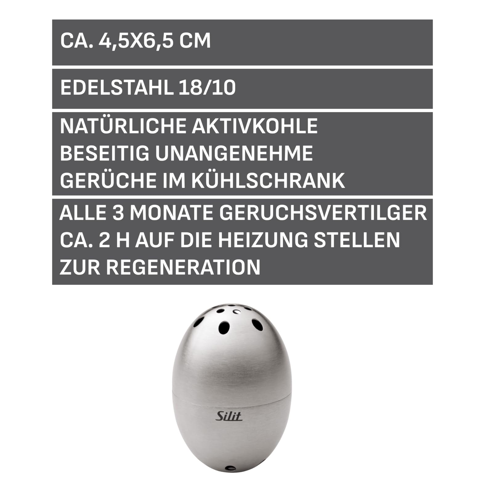 silit-geruchsvertilger-6-5-cm-k-hlschrank-deo-mit-aktivkohle-edelstahl-rostfrei- image 2