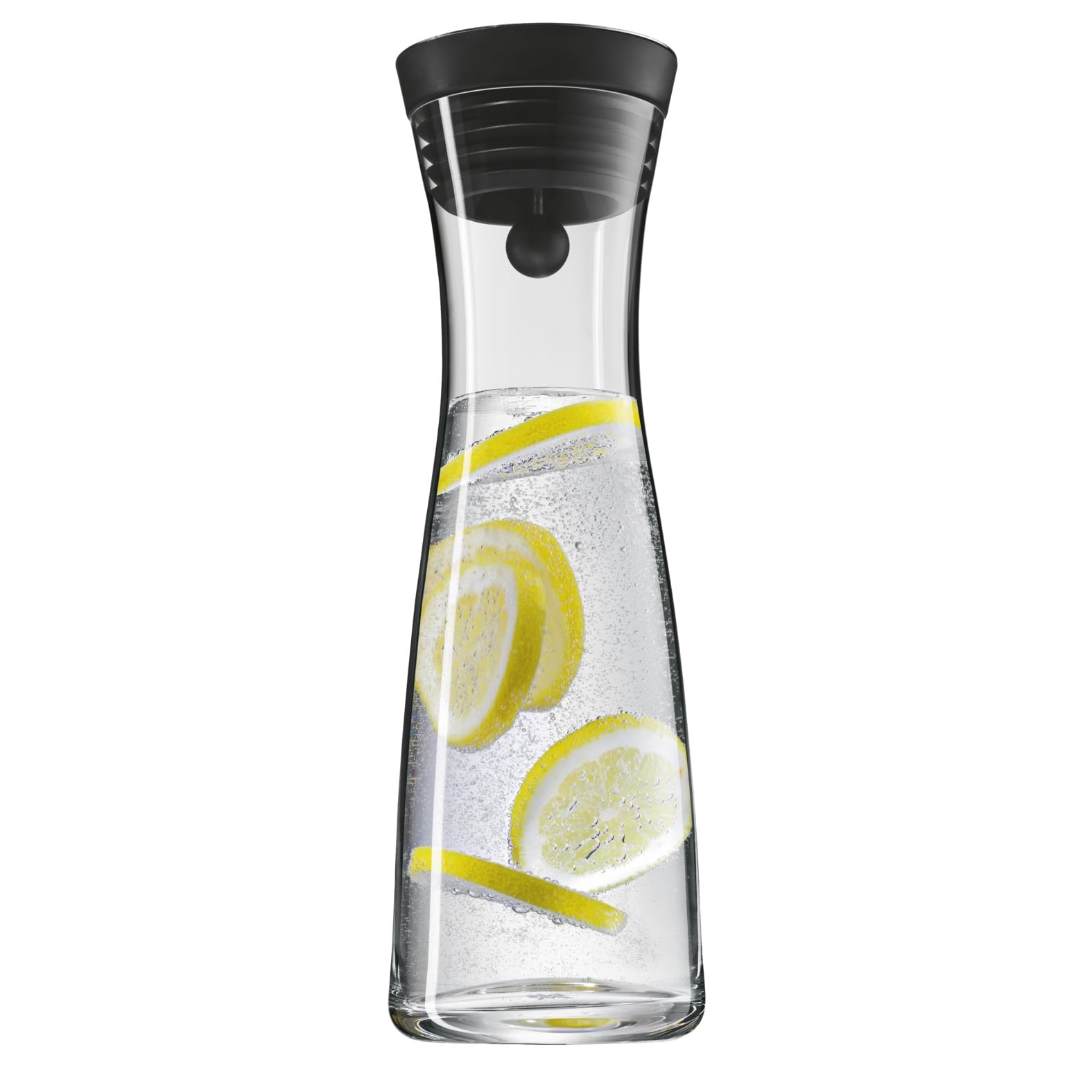wmf-basic-wasserkaraffe-1-liter-glaskaraffe-mit-closeup-verschluss-silikondeckel image 2