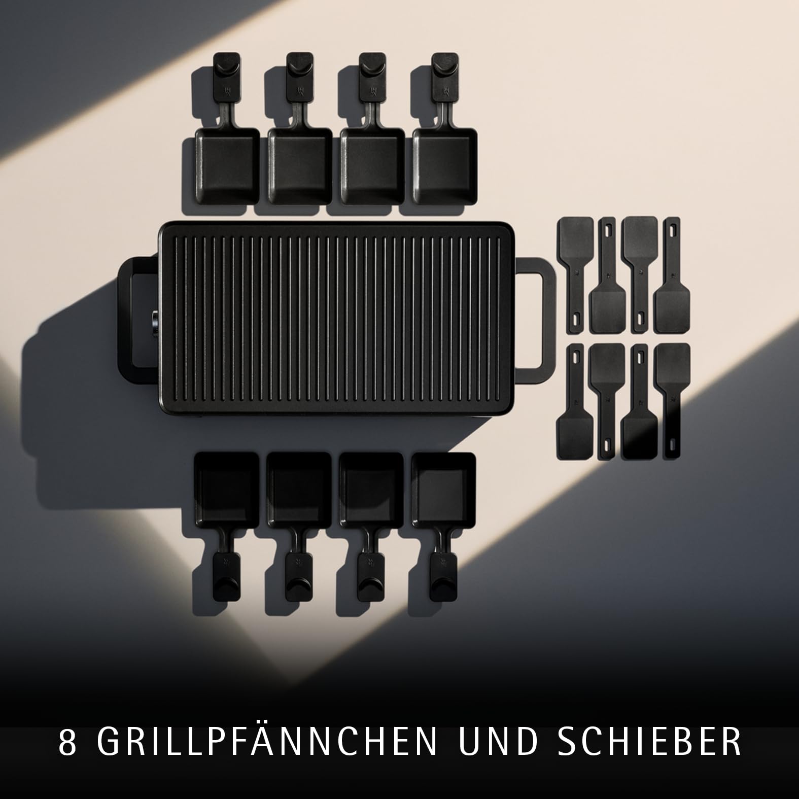 wmf-master-raclette-grill-f-r-8-personen-1500-w-mit-8-keramikpf-nnchen-und-schie image 8