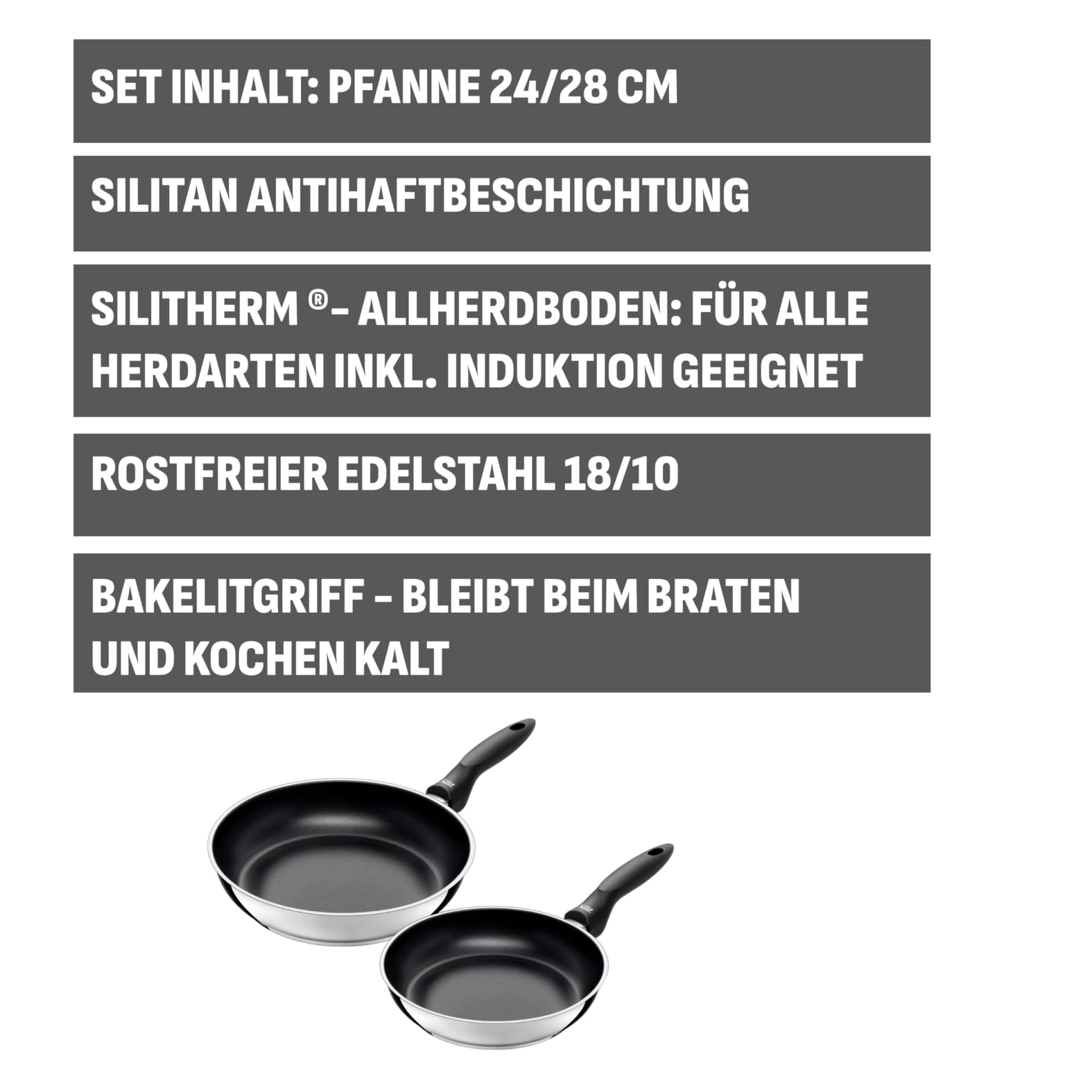 silit-domus-pfannenset-induktion-2-teilig-bratpfannen-24-und-28-cm-edelstahl-mit image 2
