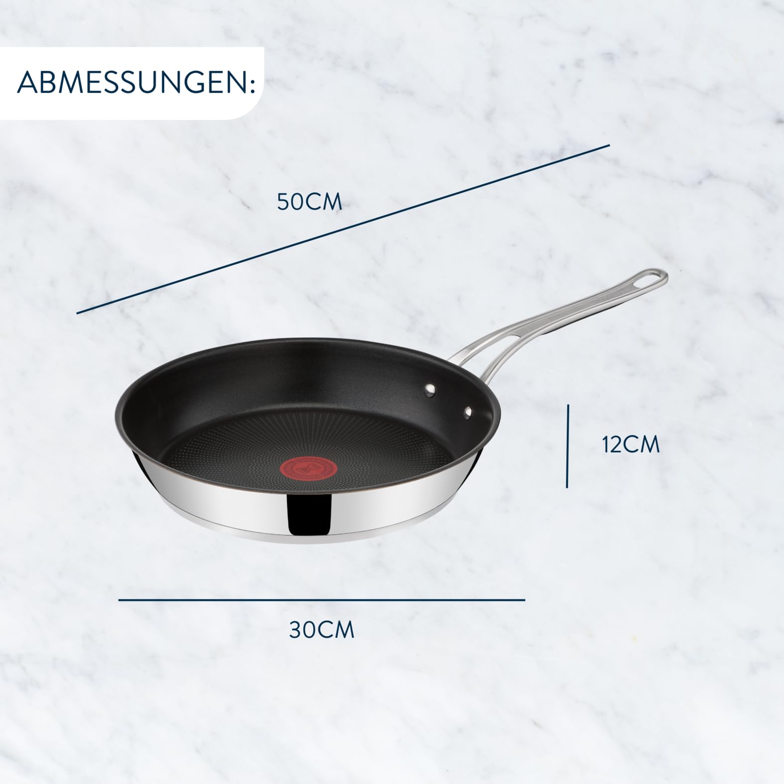 tefal-jamie-oliver-cook-s-classics-bratpfanne-28-cm-e3060635-edelstahl-mit-titan image 6