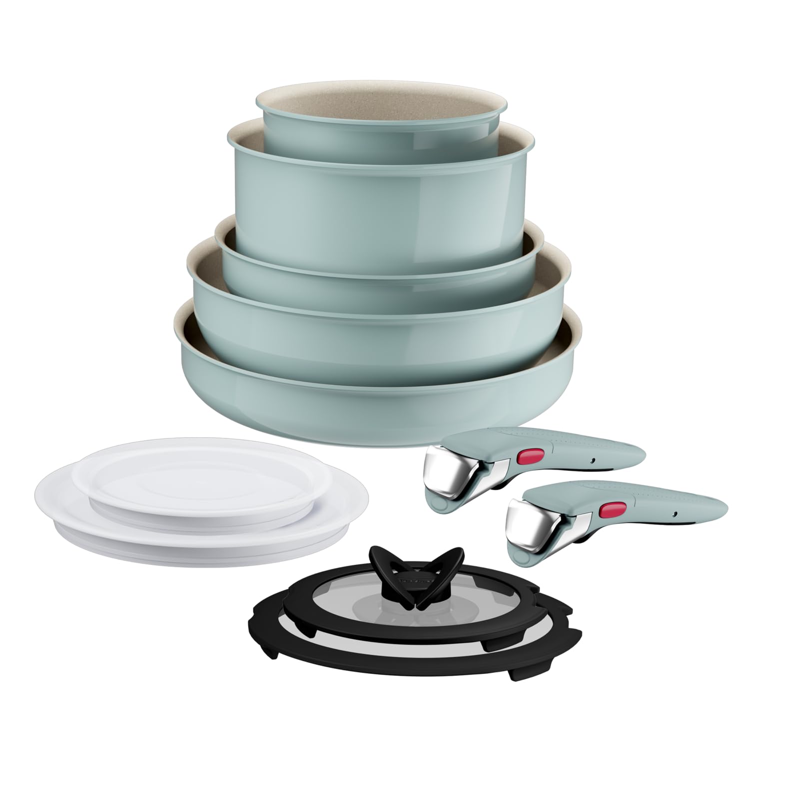 tefal-ingenio-serenity-kochgeschirr-set-11-teilig-stapelbares-aluminium-set-mit- image 2