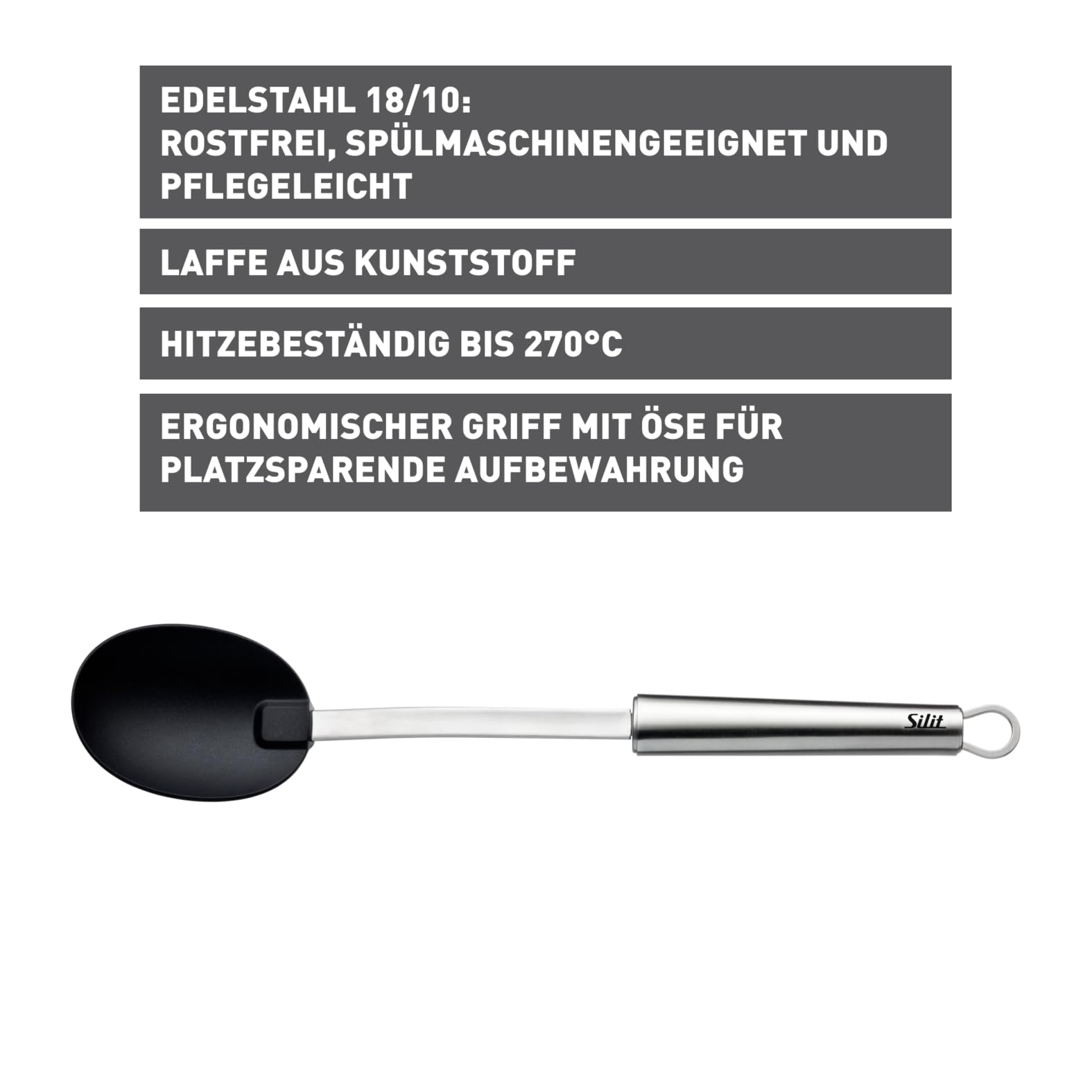 silit-classic-line-servierl-ffel-gro-33-cm-edelstahl-18-10-poliert-mit-kunststof image 2
