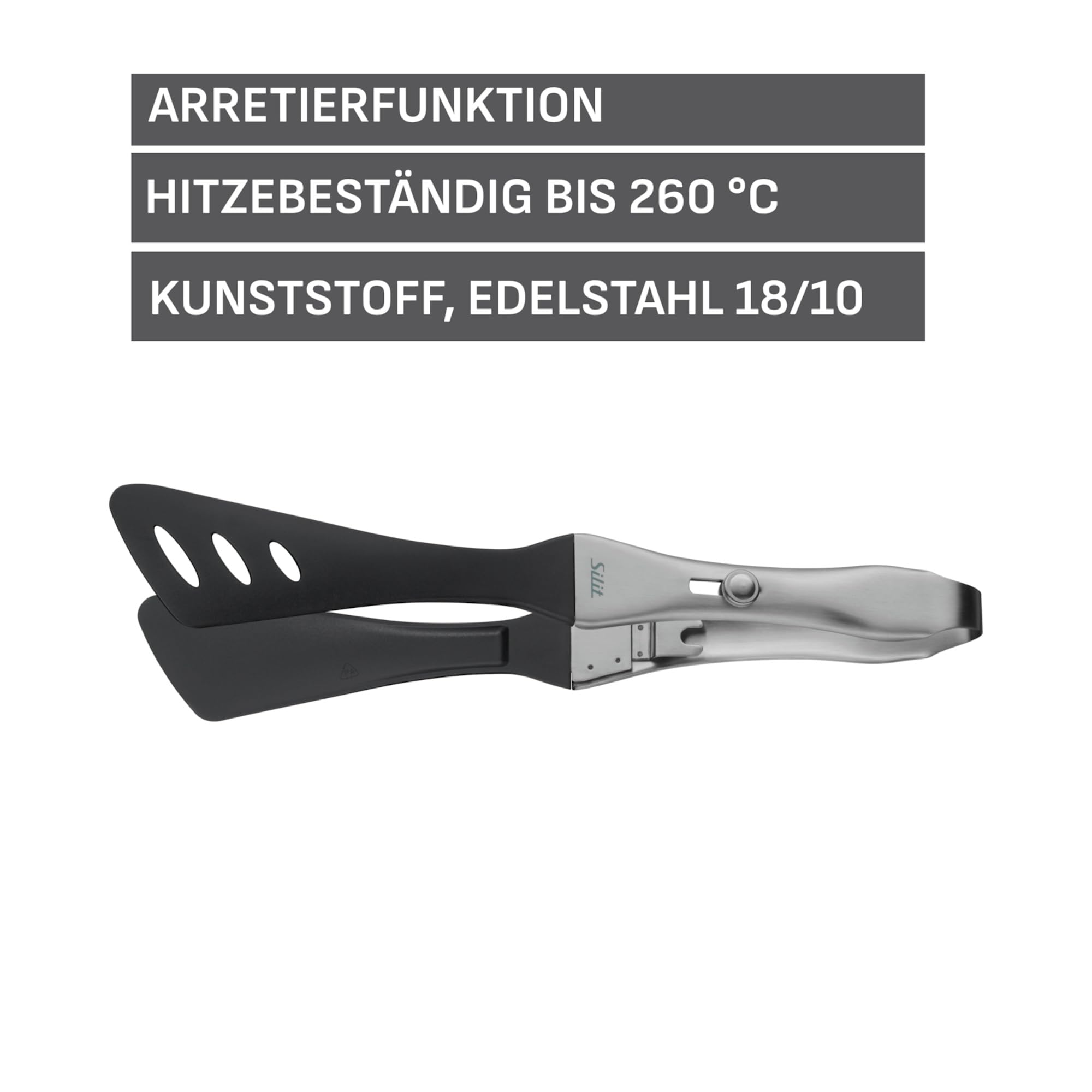 silit-girato-servierzange-31-cm-edelstahl-18-10-k-chen-und-grillzange-mit-kunsts image 2