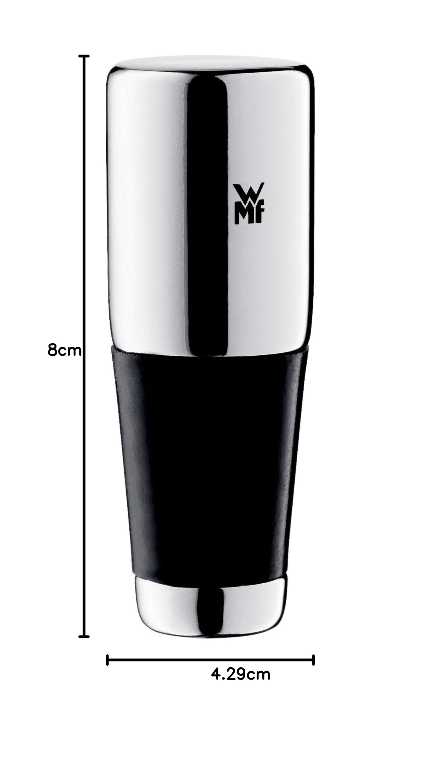 wmf-vino-weinflaschenverschluss-8-cm-weinverschluss-aus-verchromtem-metallguss-m image 6