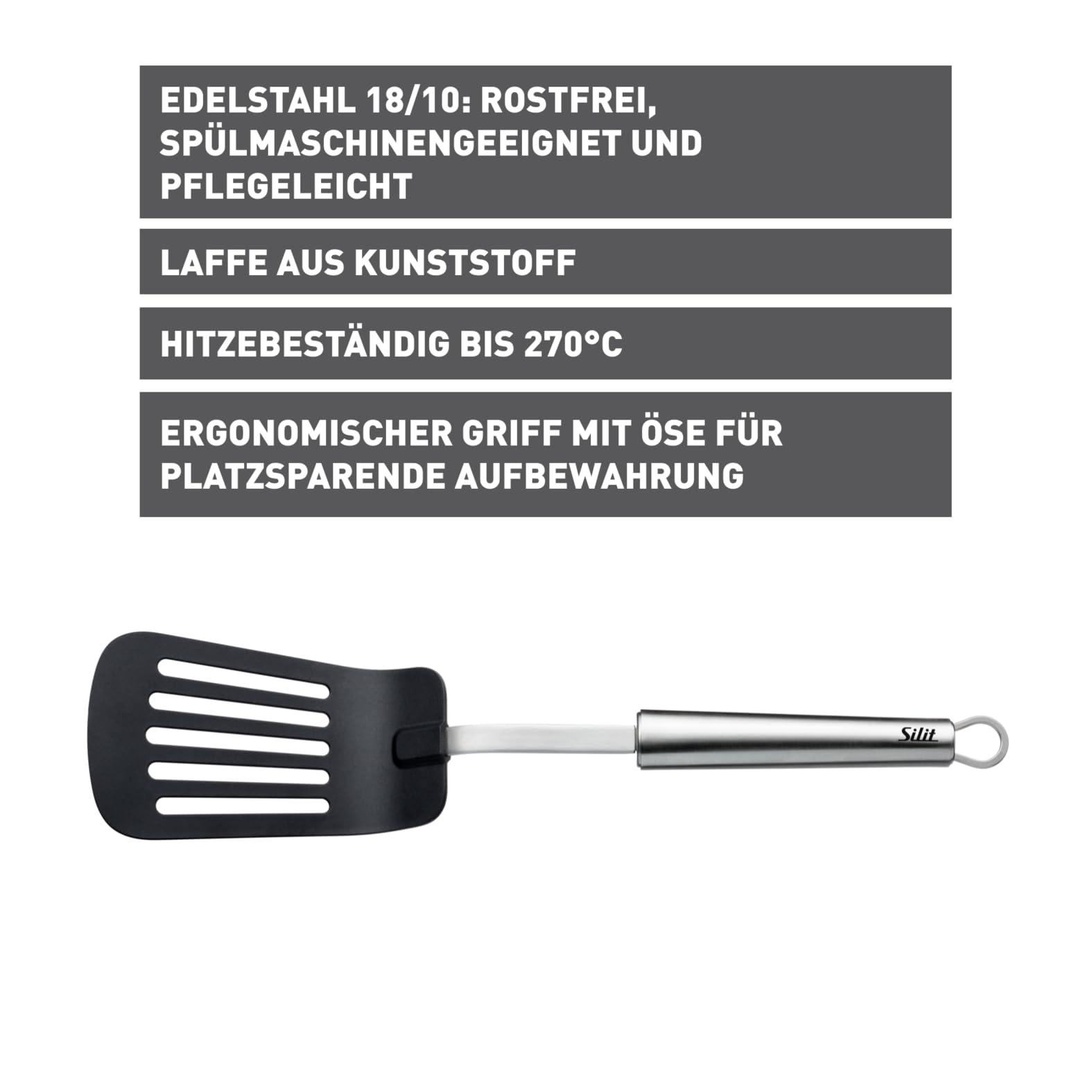 silit-classic-line-pfannenwender-35-cm-edelstahl-poliert-mit-hitzebest-ndigem-ku image 2