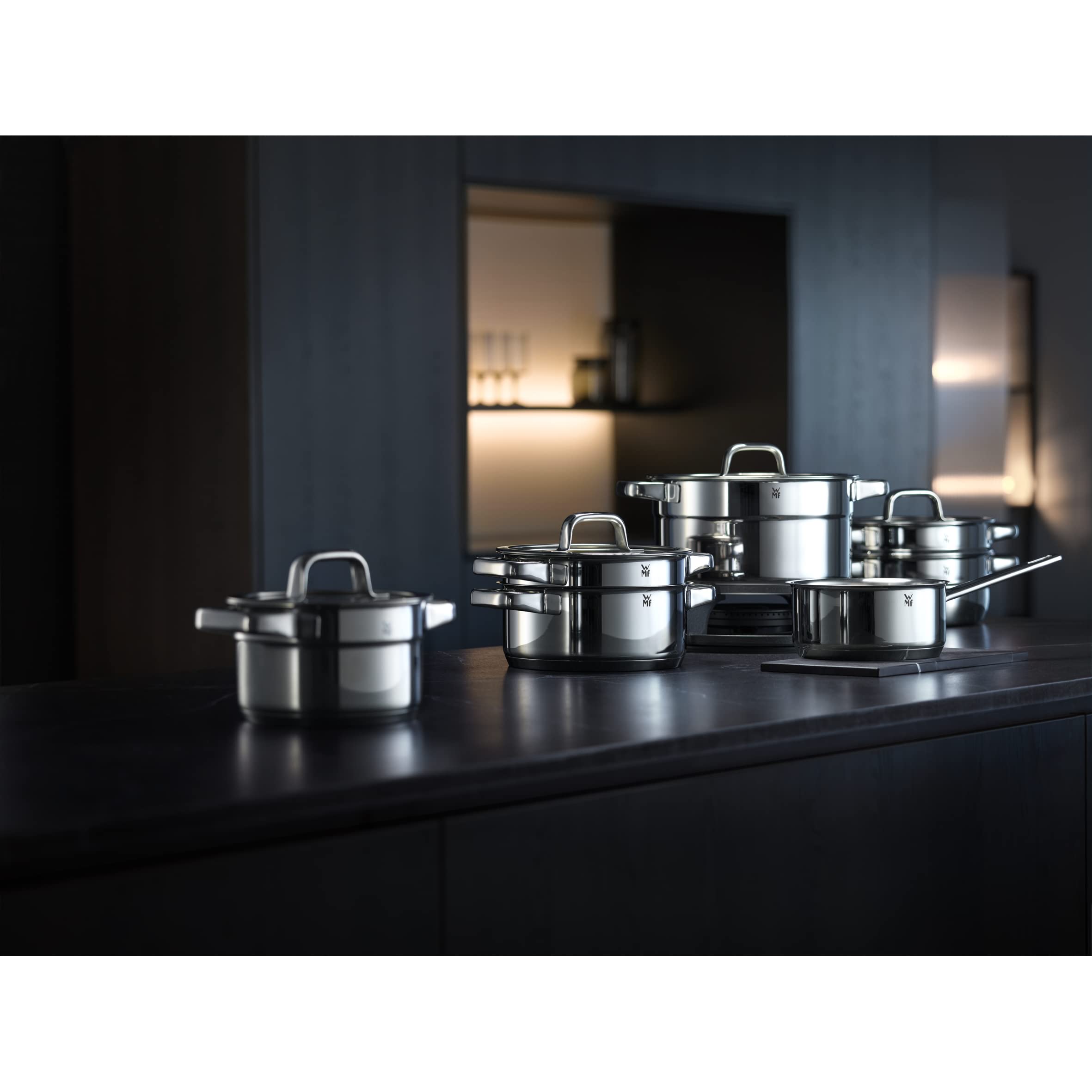 wmf-compact-cuisine-wasserbadsch-ssel-16-5-cm-stapelbare-r-hr-und-schmelzsch-sse image 2