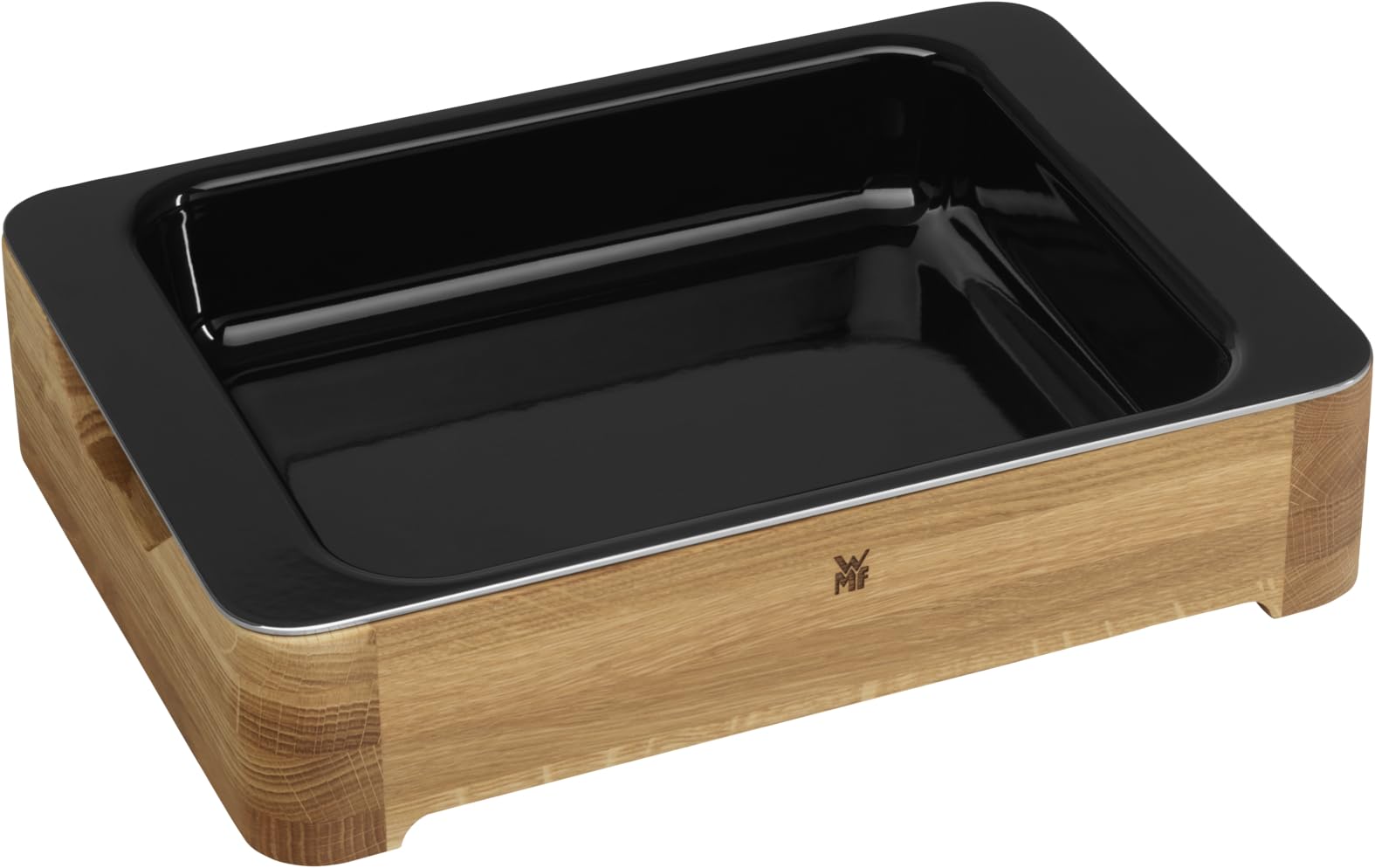 wmf-fusiontec-lasagne-auflaufform-gro-39-x-30-x-9-cm-mit-holz-servierrahmen-high image 1
