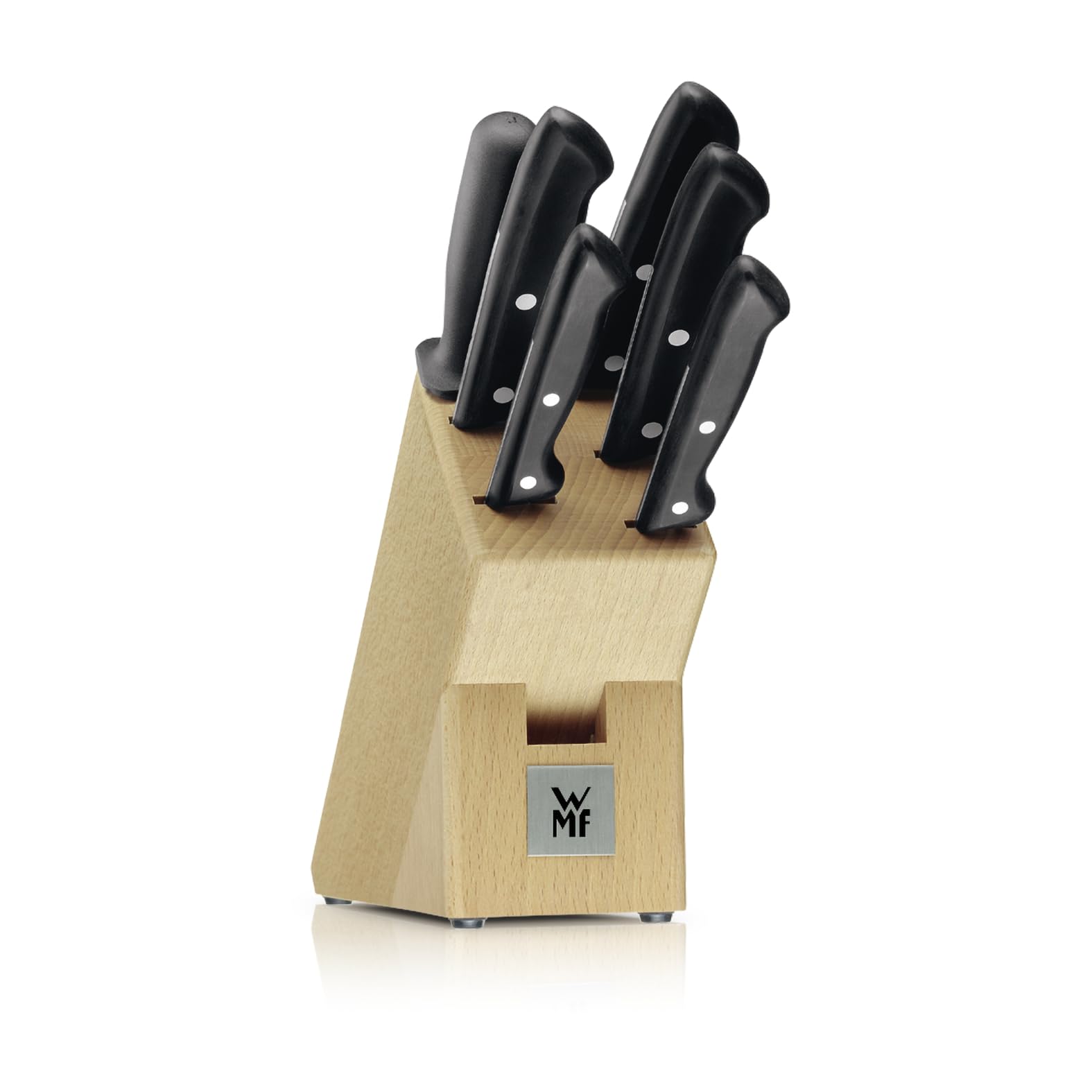 wmf-classic-line-messerblock-7-teilig-best-ckt-mit-5-messern-wetzstahl-buchenhol image 1