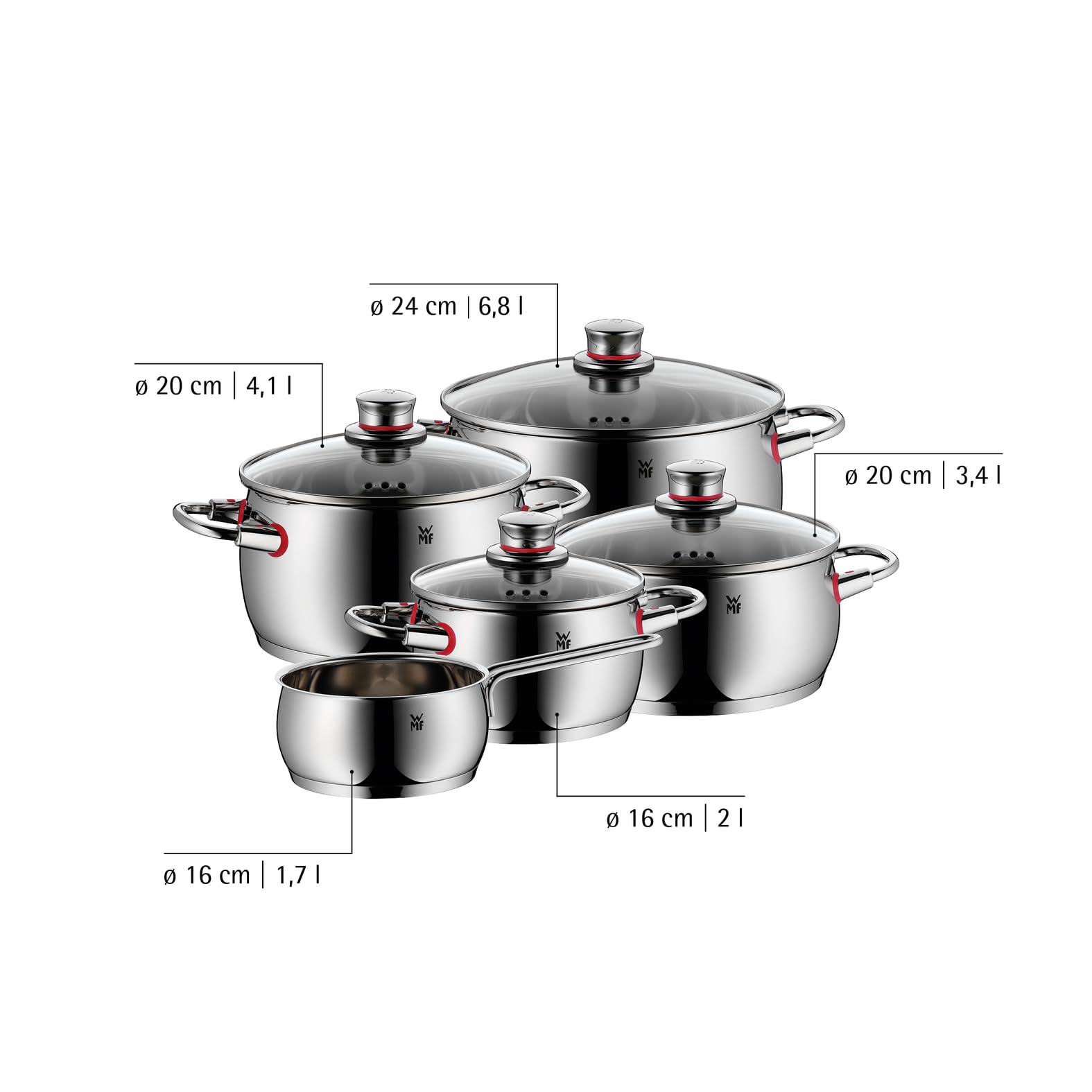 wmf-quality-one-topfset-induktion-5-teilig-kochtopf-set-mit-glasdeckel-cromargan image 8