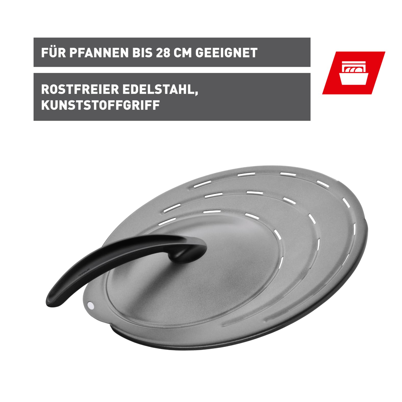 silit-spritzschutzdeckel-f-r-pfannen-und-t-pfe-bis-28-cm-edelstahl-18-10-antihaf image 2