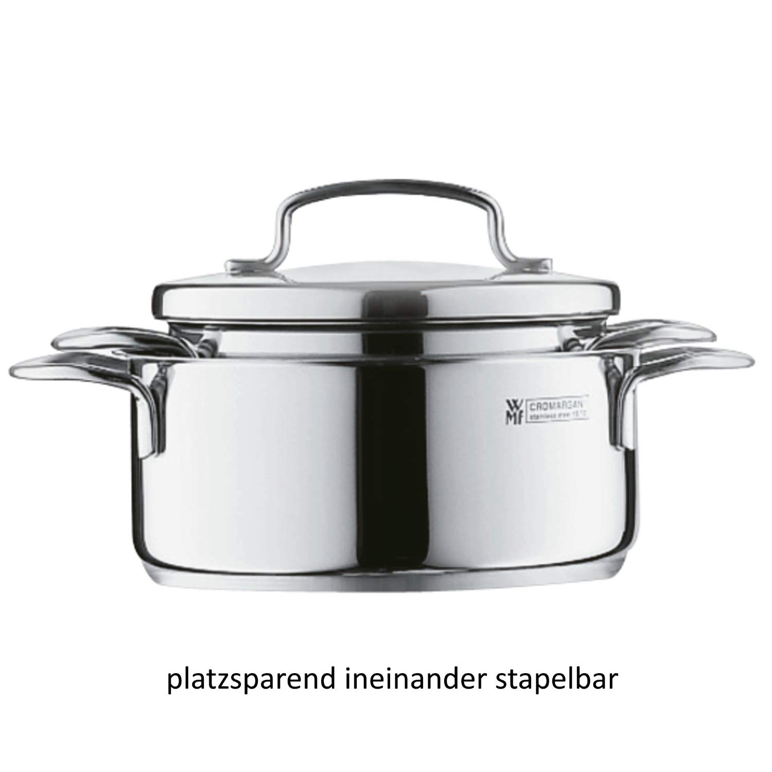 wmf-mini-kochtopf-16-cm-mit-metalldeckel-bratentopf-1-5-l-cromargan-edelstahl-po image 7